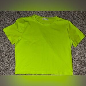 Zara Neon Green Short Sleeve Tee